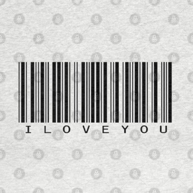 I love you barcode by Evidence of the Machine